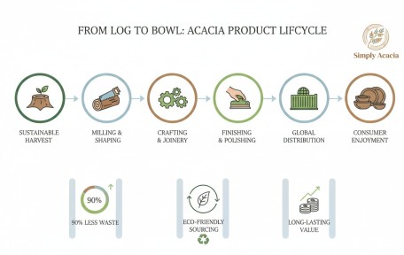 The Story of an Acacia Bowl: A Journey from Vietnamese Forests to Global Tables
